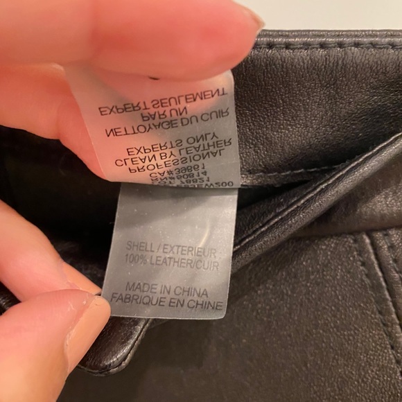 ⭐️🌴Elie Tahari 100% Leather Pants - Picture 7 of 8